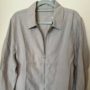 Men’s Vince Brand Light Gray Zip-Up Jacket Size Medium NWT